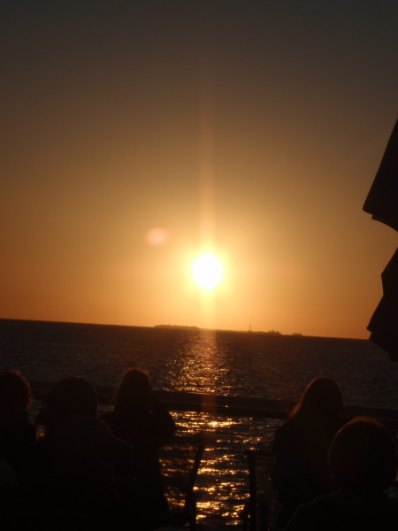 The Sun Sets in the West